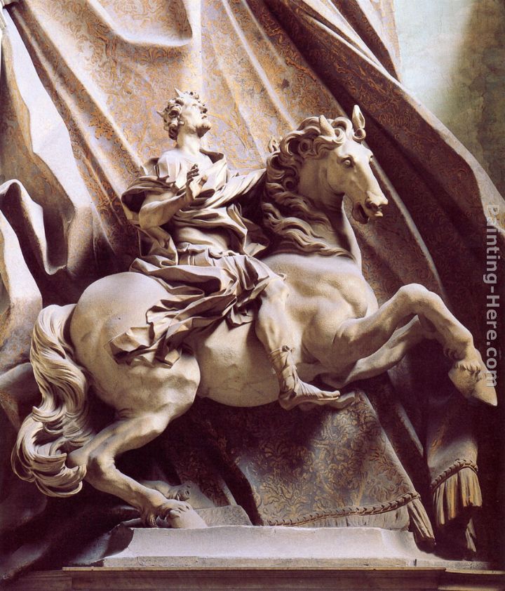 Constantine the Great painting - Gian Lorenzo Bernini Constantine the Great art painting